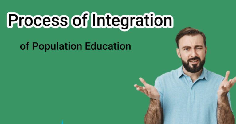 Process of Integration of Population Education