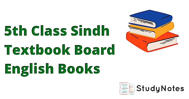 5th Class Sindh Textbook Board English Books