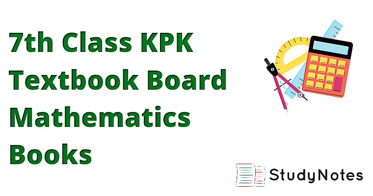 7th Class KPK Textbook Board Mathematics Books