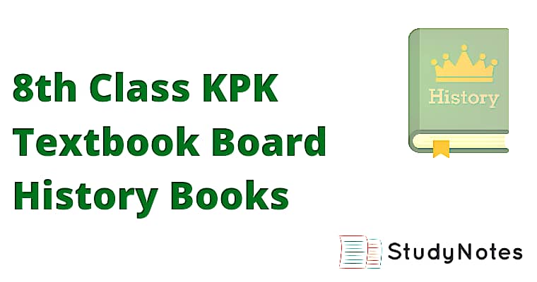 8th Class KPK Textbook Board History Books