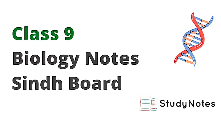 Biology Notes For Class 9 Sindh Board