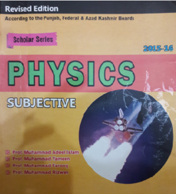 11th Class Physics Scholar Subjective Helping Book PDF
