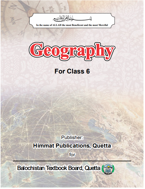 6th Class Geography English Medium Text Book by BTBB